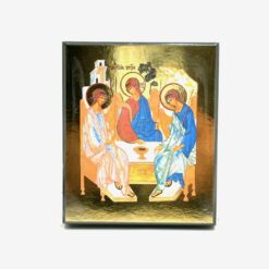 ICONE LA TRINITE DOREE A LA FEUILLE 8X9,5CM 754.14