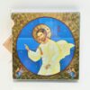ICONE LE CHRIST BENISSANT DOREE A LA FEUILLE 18X18CM 618.67