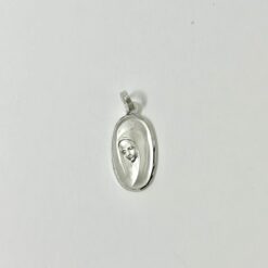MEDAILLE EN ARGENT VIERGE 22X10MM