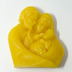 STATUE STE FAMILLE EN CIRE D'ABEILLE H11CM