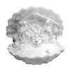 CRÊCHE NATIVITE EN ALBÂTRE BEIGE 7CM