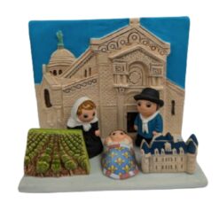 MINI CRECHE DU MONDE CÉRAMIQUE 8X7CM TOURAINE