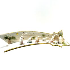 CRECHE PORCELAINE SUR ETOILE 40CM FG404