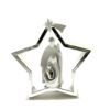 NATIVITE ETOILE ARGENTE RESINE 17X17CM JC406