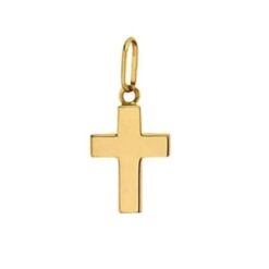 CROIX EN OR JAUNE 18 CARATS 14MM
