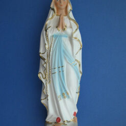 STATUE NOTRE DAME DE LOURDES EN PLATRE DECORE 20CM