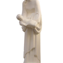 STATUE NOTRE DAME DU MONDE EN RESINE TON ALBATRE 16CM