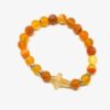 BRACELET EN PIERRE  AGATE AVEC CROIX EN AGATE