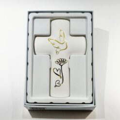 CROIX COLOMBE PORCELAINE 9X13CM