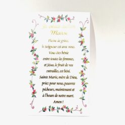 IMAGE JE VOUS SALUE MARIE FLEURS