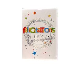 CARTE DOUBLE FELICITATIONS POUR TA COMMUNION ETOILES + ENVELOPPE