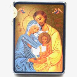 ICONE STE FAMILLE DOREE A LA FEUILLE 12,8X9,6CM 283.63