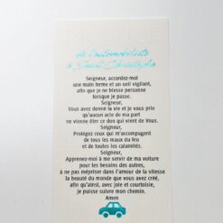 IMAGE PRIERE DE L'AUTOMOBILISTE A ST CHRISTOPHE CS/PR/008