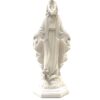 STATUE VIERGE MIRACULEUSE EN RESINE BLANCHE 12CM