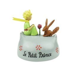 FIGURINE LE PETIT PRINCE PLANETE ROSE RENARD