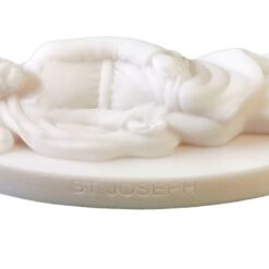STATUE ST JOSEPH EN ALBATRE 14X6,5CM