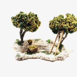 RECOLTE DES CITRONS CITRONNIERS/ECHELLE 24X13X14CM