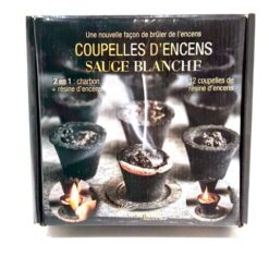 COUPELLE D'ENCENS SAUGE BLANCHE BOITE DE 12