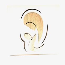 CADRE BOIS VIERGE PRIANTE DECOUPE LASER 15X15CM