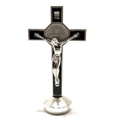CROIX ST BENOIT METAL NOIR AUTOCOLLANTE 8CM