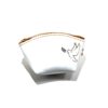 POCHETTE A CHAPELET CUIR BLANC COLOMBE FABRICATION FRANCAISE