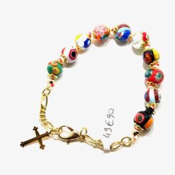 BRACELET MURANO MULTICOLORE + BOITE